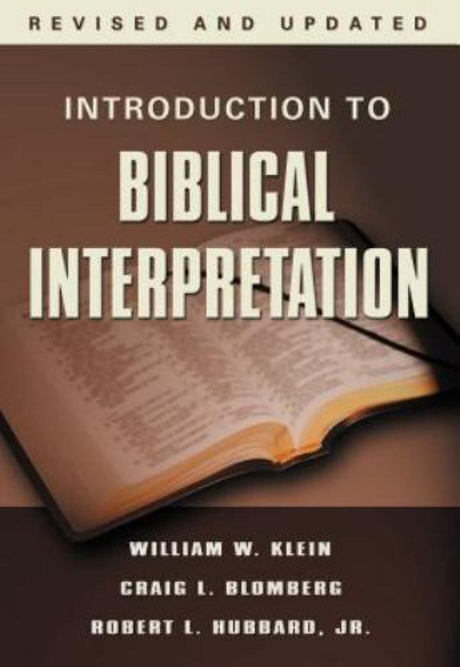 Introduction to Biblical - Hardcover, by William W. Klein; - Good